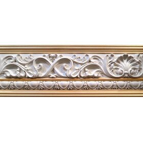 6-1/2in H x 1in Proj | Unfinished Polymer Resin | 430-D Series | Frieze Moulding | 5ft Long