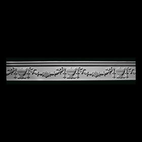 5-3/4in H x 1-1/4in Proj | Unfinished Polymer Resin | Friezes 10ft Long