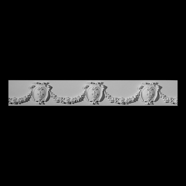 4in H x 1in Proj | Unfinished Polymer Resin | Friezes 11ft Long