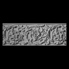 8in H x 1in Proj | Unfinished Polymer Resin | Friezes 6ft Long