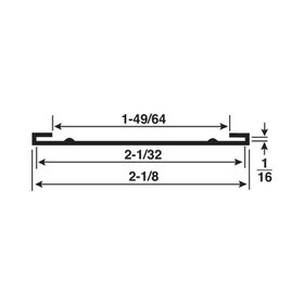 2in | Clear Butyrate | Ticket Moulding Moulding