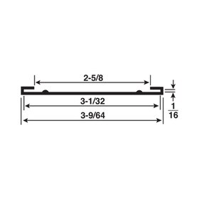 3in | Clear Butyrate | Ticket Moulding Moulding