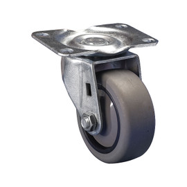 Gray Swivel 400 Series Industrial Caster | 2-1/2 x 3-5/8in Top Plate