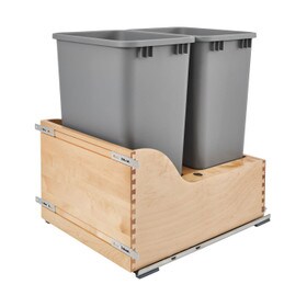 Rev-A-Shelf | Double 50 Qrt | Bottom Mount Waste Container