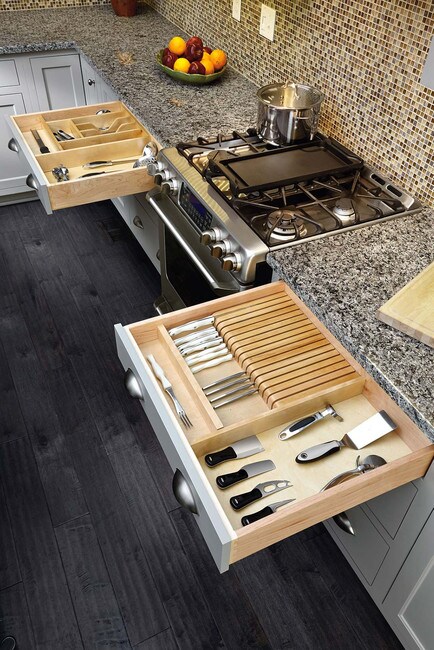Rev-A-Shelf | Tall Wood Cutlery Tray Insert