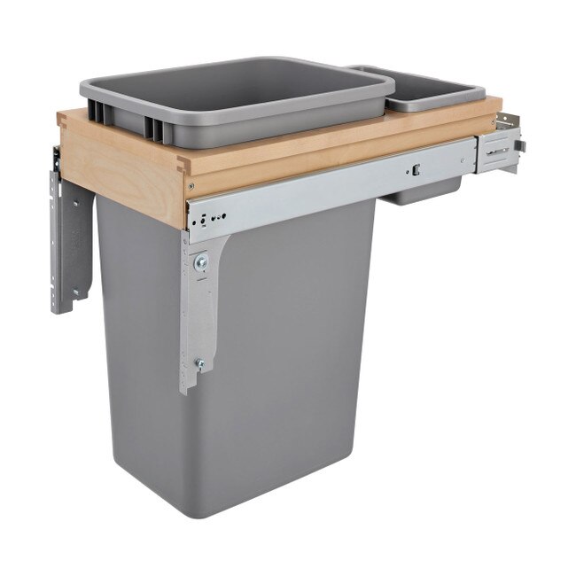 Rev-A-Shelf | 50 Qrt | Top Mount Waste Container with Soft-Close | 1-1/2in Face frame