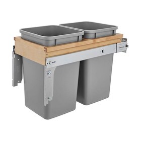 Rev-A-Shelf | Double 27 Qrt | Top Mount Waste Container with Soft-Close | 1-1/2in Face frame