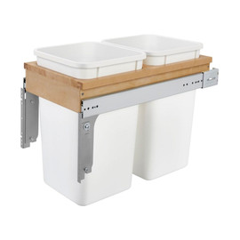 Rev-A-Shelf | Double 27 Qrt | Top Mount Waste Container | 1-1/2in Face frame