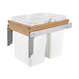 Rev-A-Shelf | Double 35 Qrt | Top Mount Waste Container | 1-1/2in Face frame