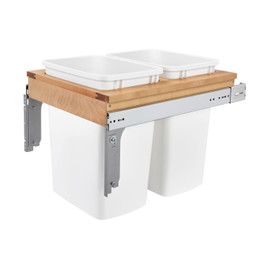 Rev-A-Shelf | Double 35 Qrt | Top Mount Waste Container | 1-1/2in Face frame