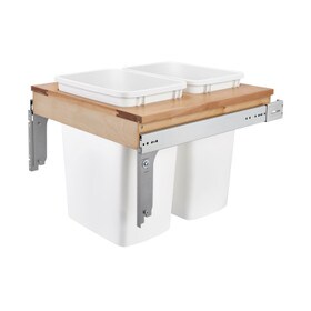 Rev-A-Shelf | Double 35 Qrt | Top Mount Waste Container | 1-1/2in Face frame