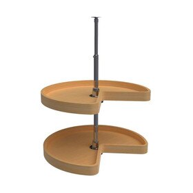 Rev-A-Shelf | 24in | Wood Kidney Lazy Susans | 2-Shelf