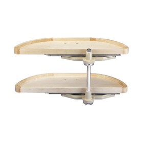 Rev-A-Shelf | 32in | Wood Half Moon Lazy Susans | 2-Tier