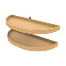 Rev-A-Shelf | 38in | Wood Half Moon Lazy Susans | 2-Tier