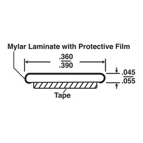 3/8" Wide Polished Chrome Finish ABS/Film Decorative Flat Trim with Adhesive Foam Tape 100' Coil