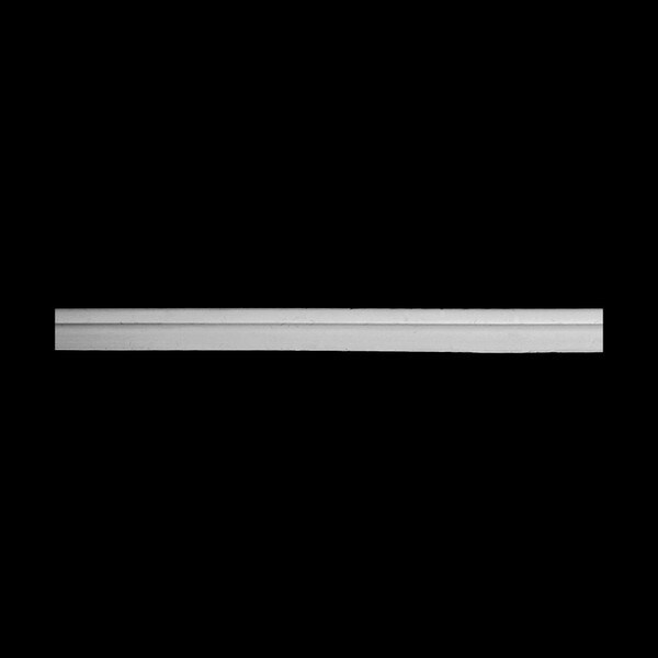 1/2in H x 3/16in Proj | Unfinished Polymer Resin Panel Moulding | 10ft Long