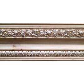 7-1/2in Face x 5-1/2in H x 5-1/2in Proj | Unfinished Maple Hardwood/Polymer Resin | 440-E Series | Composite Wood | Crown Moulding