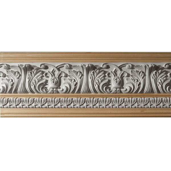 10in Face x 7-1/2in H x 7-1/2in Proj | Unfinished Maple Hardwood/Polymer Resin | 480-C Series | Composite Wood | Crown Moulding