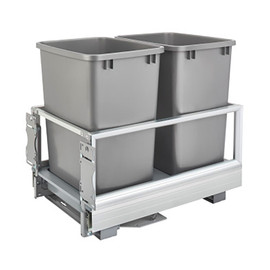 Rev-A-Shelf | Double 35 Qrt | Pull-Out Waste Container with Rev-A-Motion