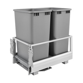 Rev-A-Shelf | Double 50 Qrt | Pull-Out Waste Container with Rev-A-Motion