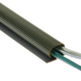 Black Plastic Wire Management Extrusion With Adhesive - 8ft Lengths