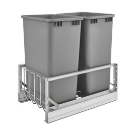 Rev-A-Shelf | Double 50 Qrt | Pull-Out Waste Containers