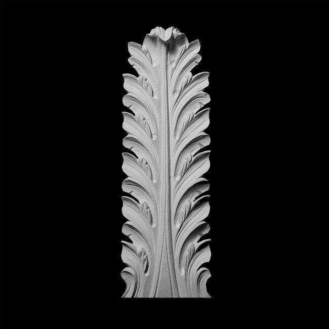 21/4" Wide x 73/4" High Unfinished Polymer Resin Onlay Applique