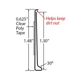 Ticket Moulding with Adhesive Moulding