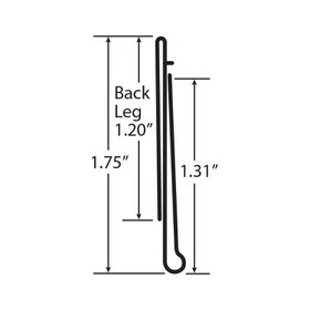 1-1/4in x 1.75in H | PVC | Gondola Ticket Moulding Moulding