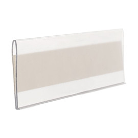 1-1/4in | Clear PVC | Ticket and Inventory Tag Moulding | 8ft Long