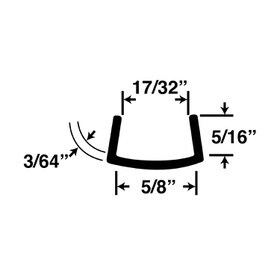 5/8in | Rigid Styrene | U Channel Moulding | 585 Series