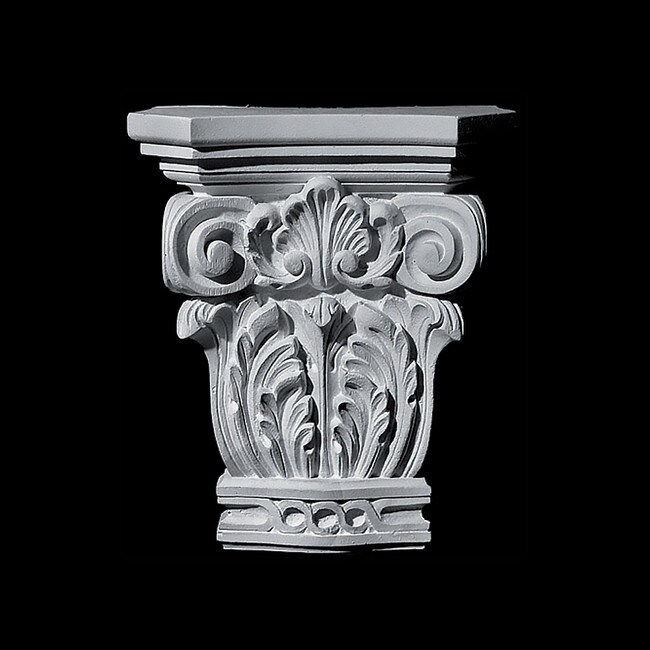 13" Wide x 14-1/2" High Unfinished Polymer Resin Capital
