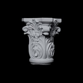 6-1/4" Wide x 6-1/4" High Unfinished Polymer Resin Capital