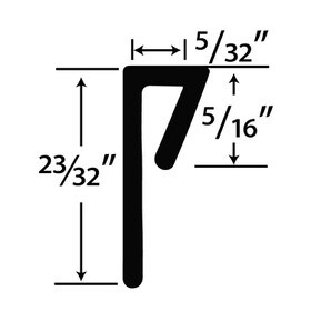 1/8in Styrene | Cap Moulding | 600-CAP Series