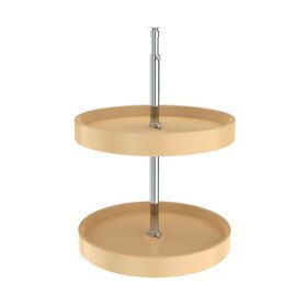 Rev-A-Shelf | 18in | Almond | Polymer Full Circle Lazy Susans | 2-Shelf