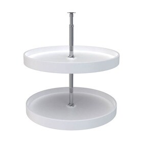 Rev-A-Shelf | 24in | White | Polymer Full Circle Lazy Susans | 2-Shelf