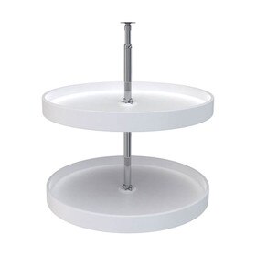 Rev-A-Shelf | 24in | White | Polymer Full Circle Lazy Susans | 2-Shelf