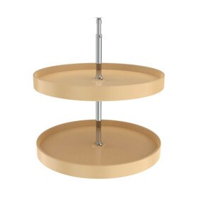 Rev-A-Shelf | 24in | Almond | Polymer Full Circle Lazy Susans | 2-Shelf