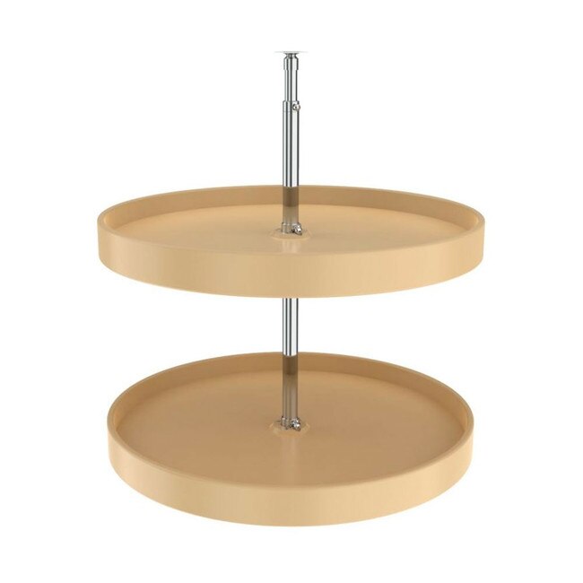 Rev-A-Shelf | 24in | Almond | Polymer Full Circle Lazy Susans | 2-Shelf