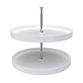 Rev-A-Shelf | 28in | White | Polymer Full Circle Lazy Susans | 2-Shelf