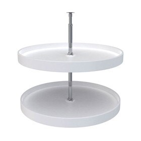 Rev-A-Shelf | 28in | White | Polymer Full Circle Lazy Susans | 2-Shelf