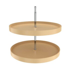 Rev-A-Shelf | 28in | Almond | Polymer Full Circle Lazy Susans | 2-Shelf