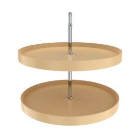 Rev-A-Shelf | 28in | Almond | Polymer Full Circle Lazy Susans | 2-Shelf