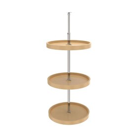 Rev-A-Shelf | 18in | Almond | Polymer Full Circle Lazy Susans | 3-Shelf