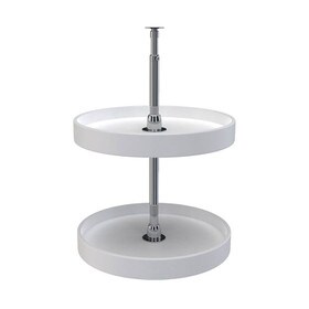 Rev-A-Shelf | 18in | White | Polymer Full Circle Lazy Susans | 2-Shelf