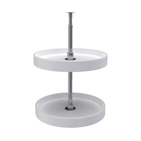 Rev-A-Shelf | 18in | White | Polymer Full Circle Lazy Susans | 2-Shelf