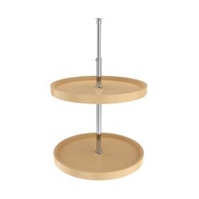 Rev-A-Shelf | 20in | Almond | Polymer Full Circle Lazy Susans | 2-Shelf