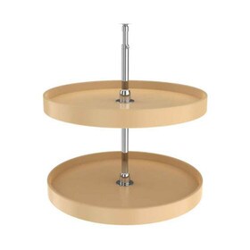 Rev-A-Shelf | 24in | Almond | Polymer Full Circle Lazy Susans | 2-Shelf