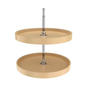 Rev-A-Shelf | 24in | Almond | Polymer Full Circle Lazy Susans | 2-Shelf