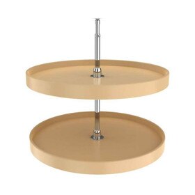 Rev-A-Shelf | 28in | Almond | Polymer Full Circle Lazy Susans | 2-Shelf